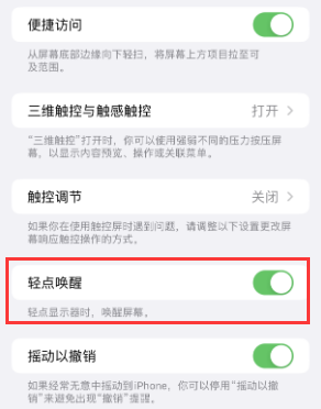 兴城苹果授权维修站分享iPhone轻点无法唤醒怎么办