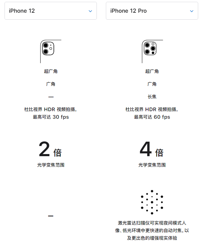 兴城苹果手机维修分享苹果 iPhone 12 与 iPhone 12 Pro 选哪款 